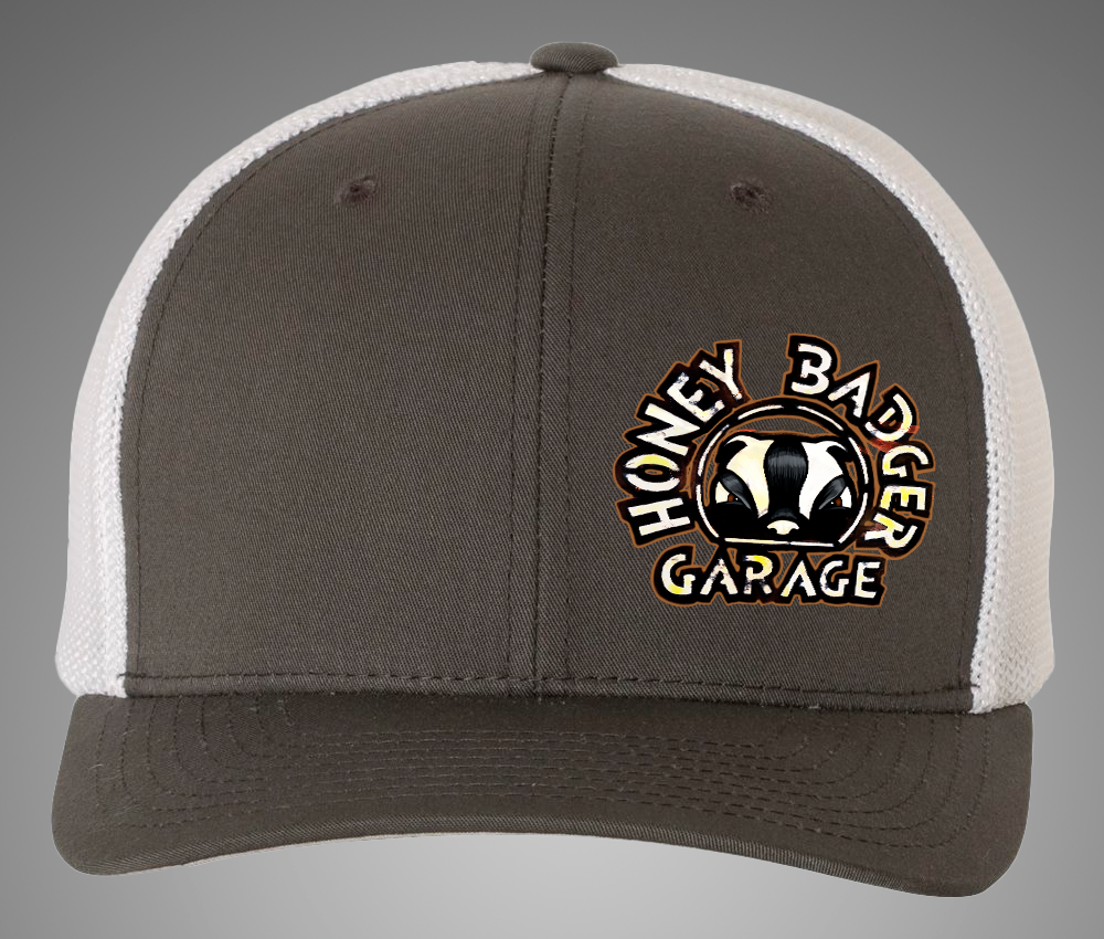 Honey Badger Garage Flexfit® Mesh Trucker Cap